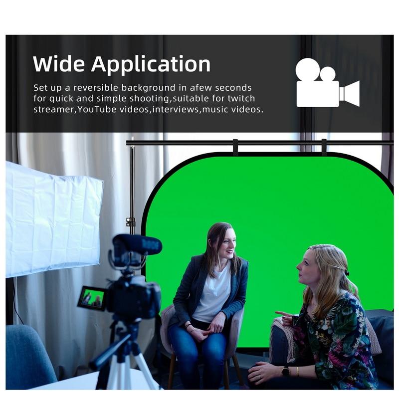 EasyScreen Reversible Standing Portable Green Screen Background