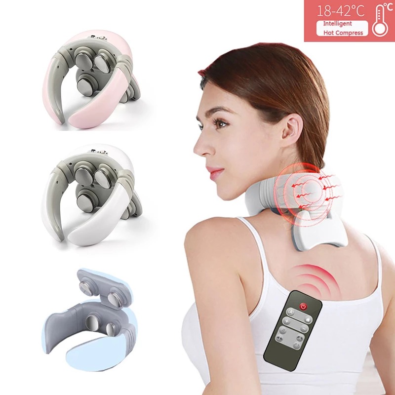 Reliever smart 4d magnetic pulse discount heated electric shoulder neck massager