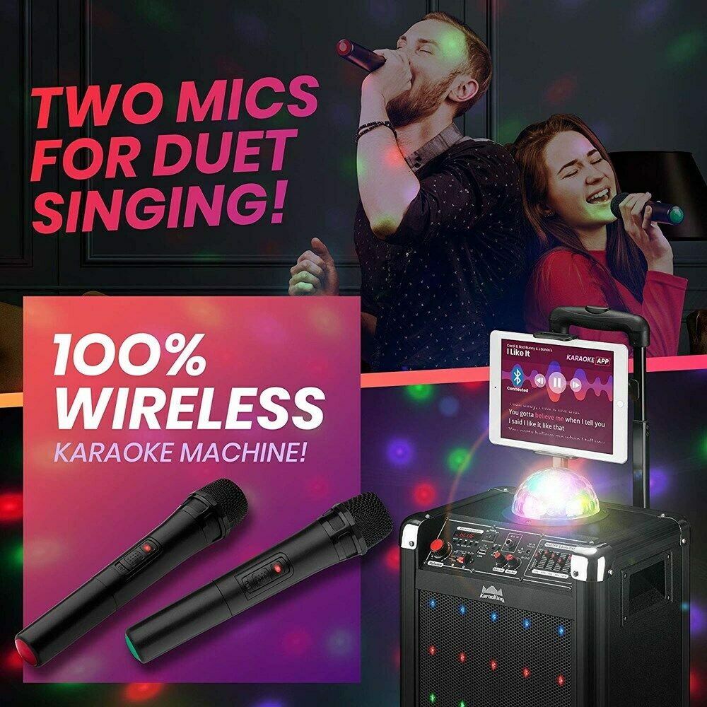 PmpUp Wireless Karaoke Machine with Microphone Bluetooth