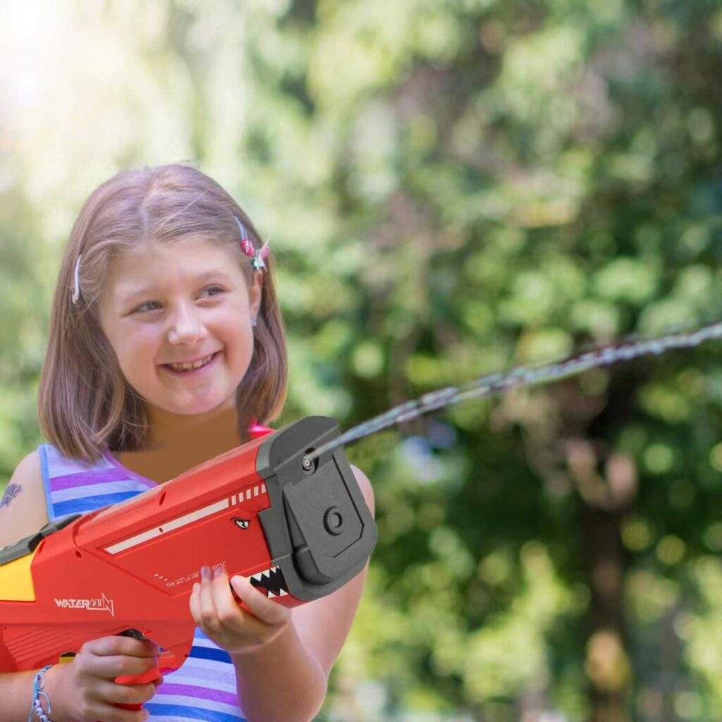 SplashSpritz Automatic Electric Water Gun with 1500 maH Battery, 550ml