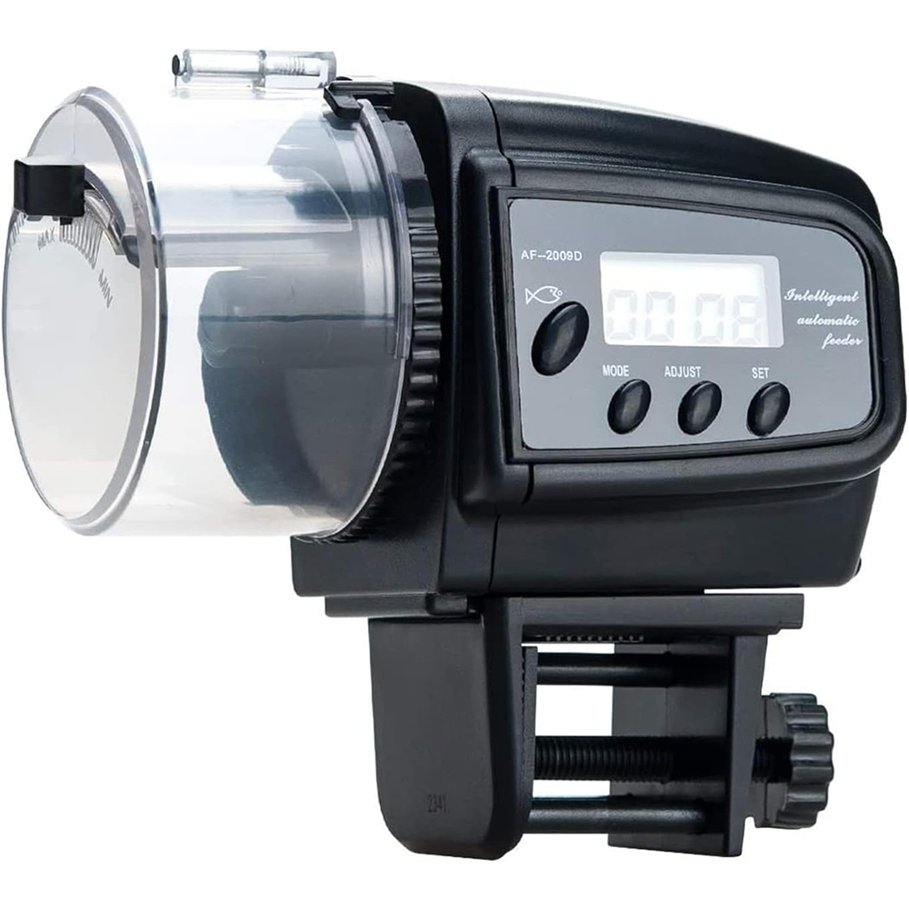 HydroByte Automatic Fish Feeder 4 Daily Feedings, 100ml Capacity, Low