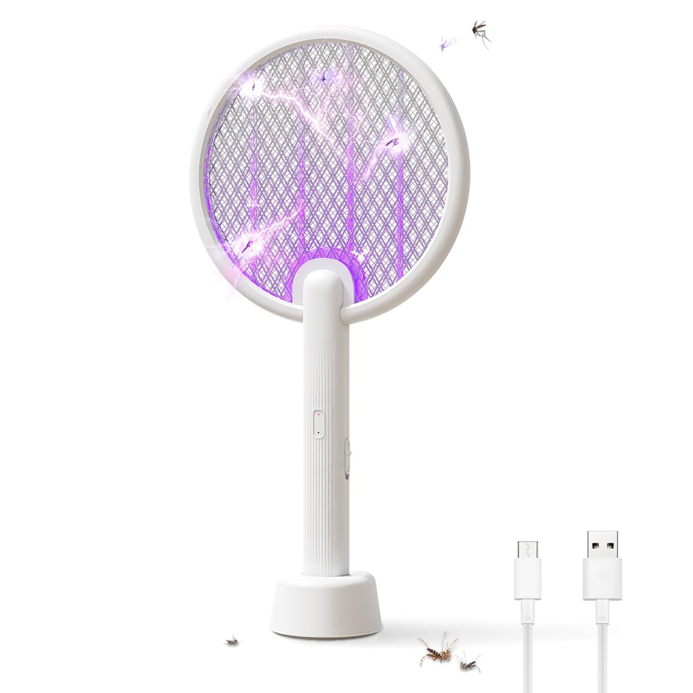 SwatZonic Electric Fly Swatter 4000V High Voltage Bug Zapper Racket