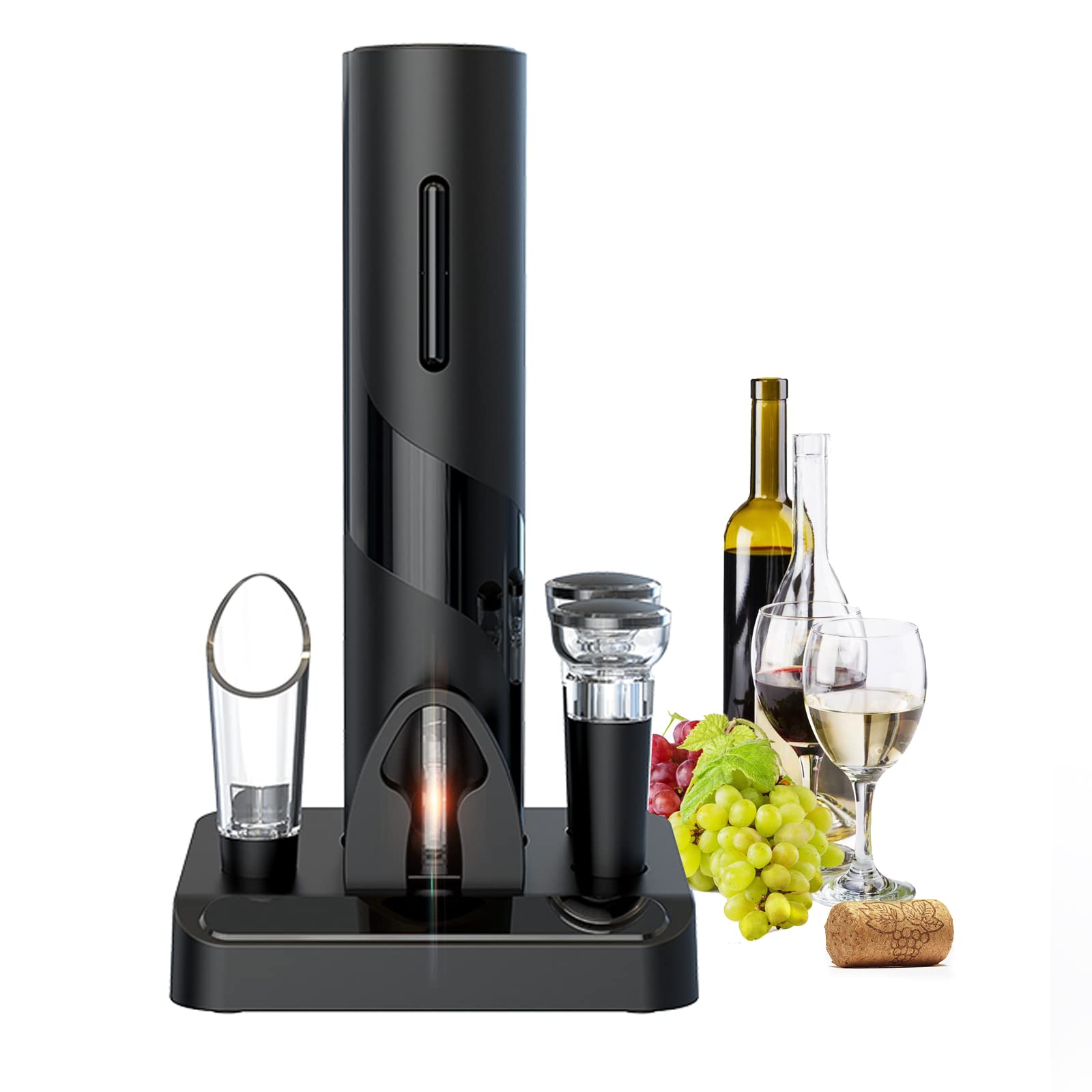 ZapSavor Ultimate Electric Wine Opener Kit Automatic Corkscrew, Foil