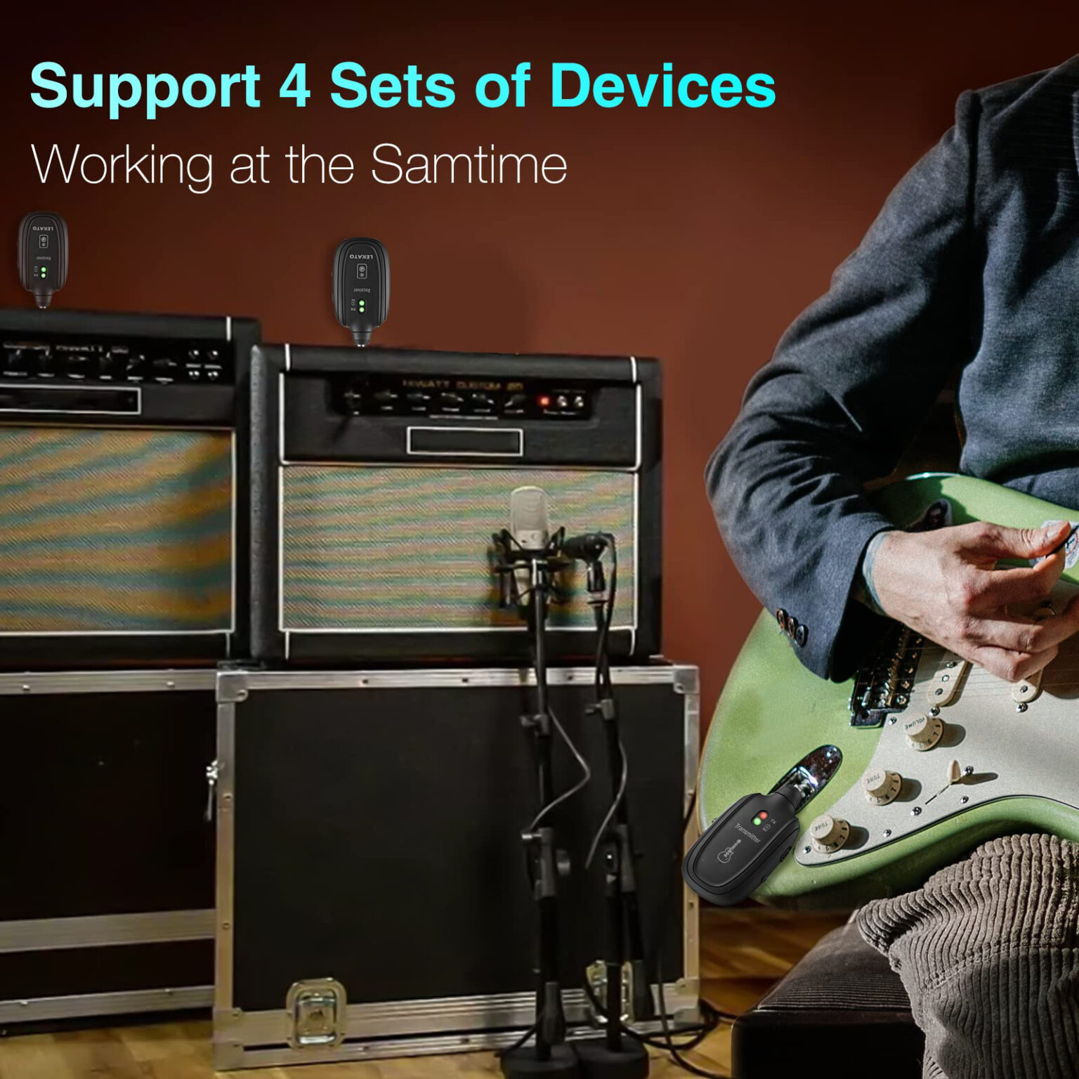 RiffMaster Wireless Guitar Transmitter and Receiver System UltraLow