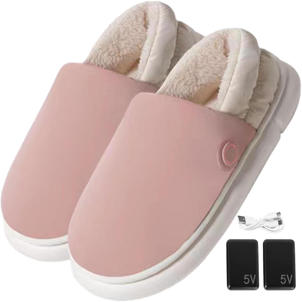 SoleBliss Plush Heated Slippers USB Powered Deep Heat Slippers 