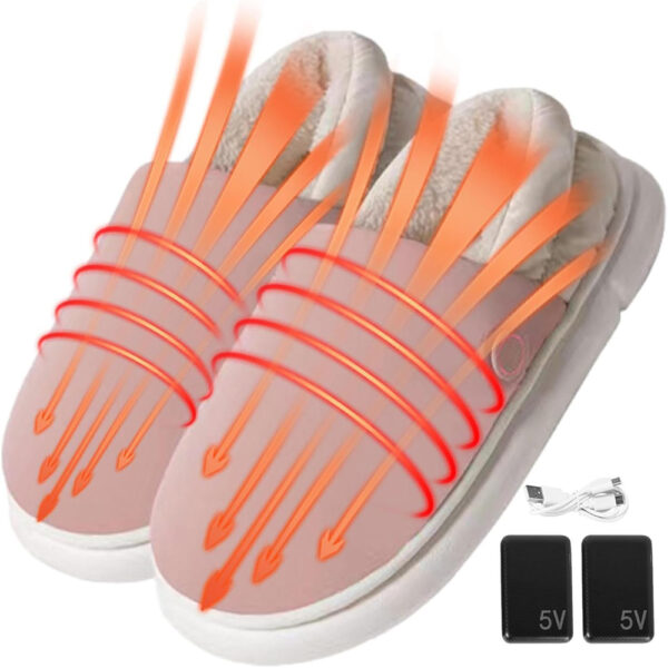 SoleBliss Plush Heated Slippers USB Powered Deep Heat Slippers 