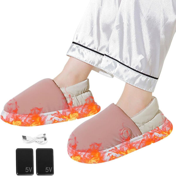 SoleBliss Plush Heated Slippers USB Powered Deep Heat Slippers 