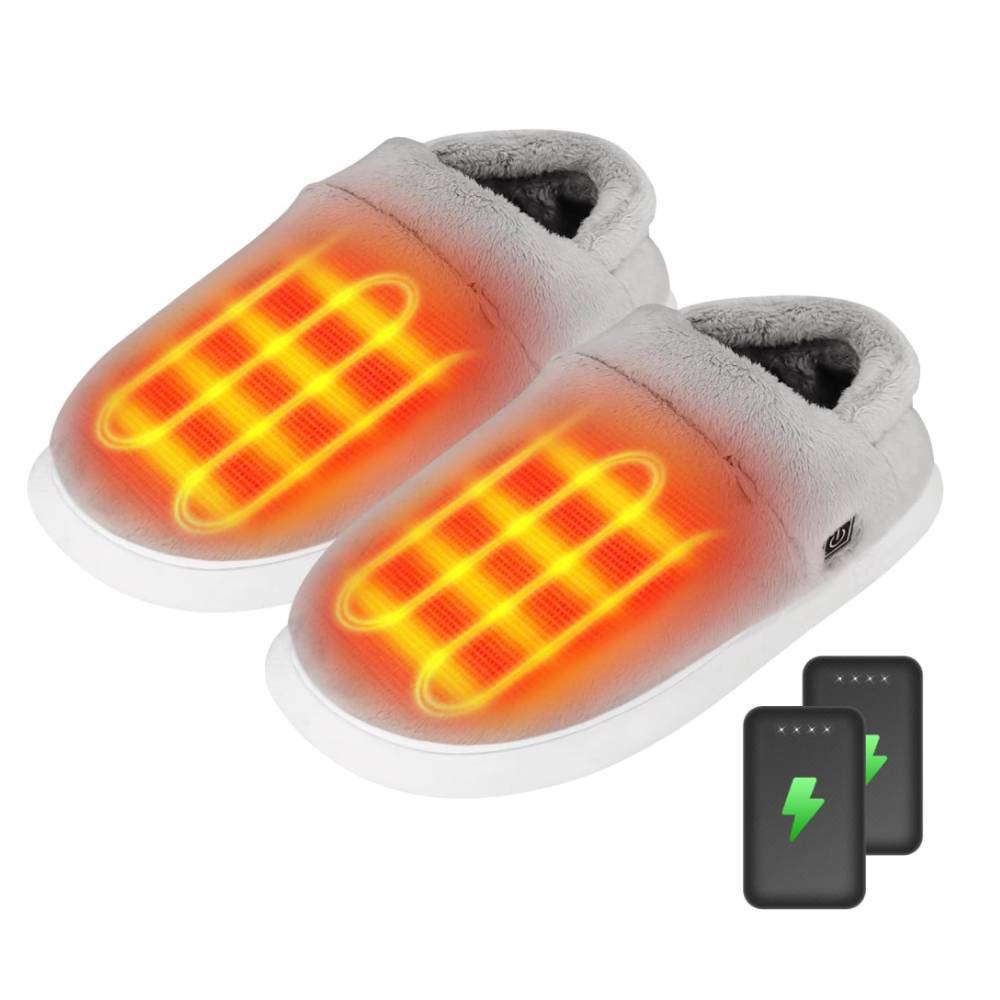 CozySoles Comfort Heated Slippers Up to 6 Hours of Continuous Warmth with 4000mAh Battery, 3