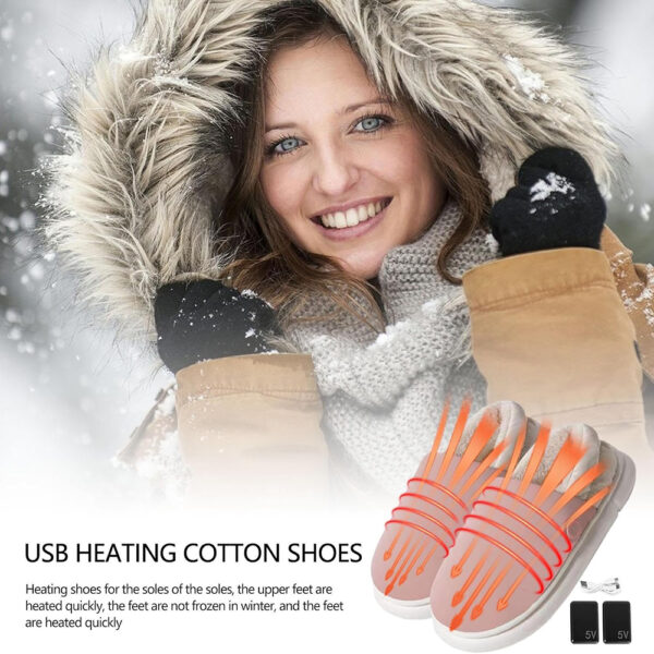 SoleBliss Plush Heated Slippers USB Powered Deep Heat Slippers 