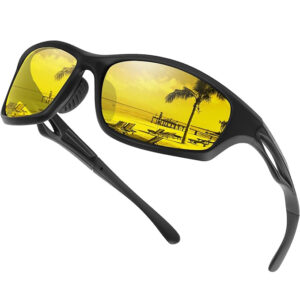 Black Matte Frame Yellow Lens