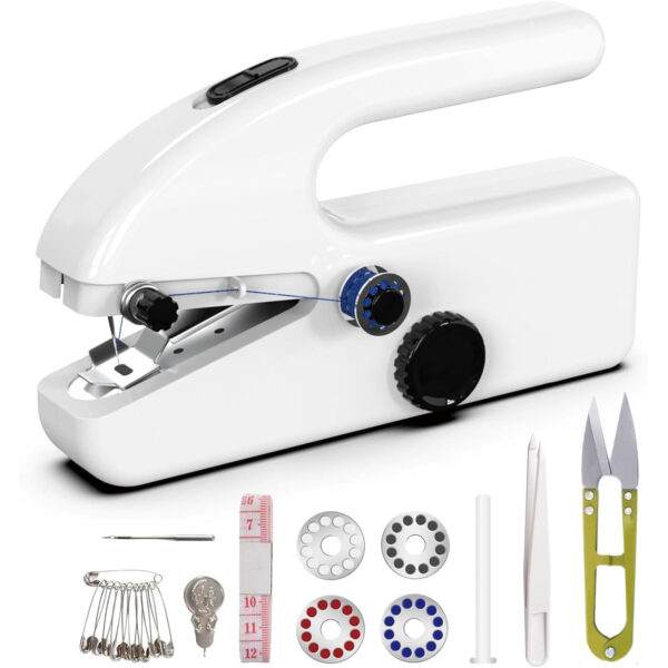 One Hand Machine Stitch-n-Go Handheld Sewing Machine: Upgraded Power, Reduced Noise ...
