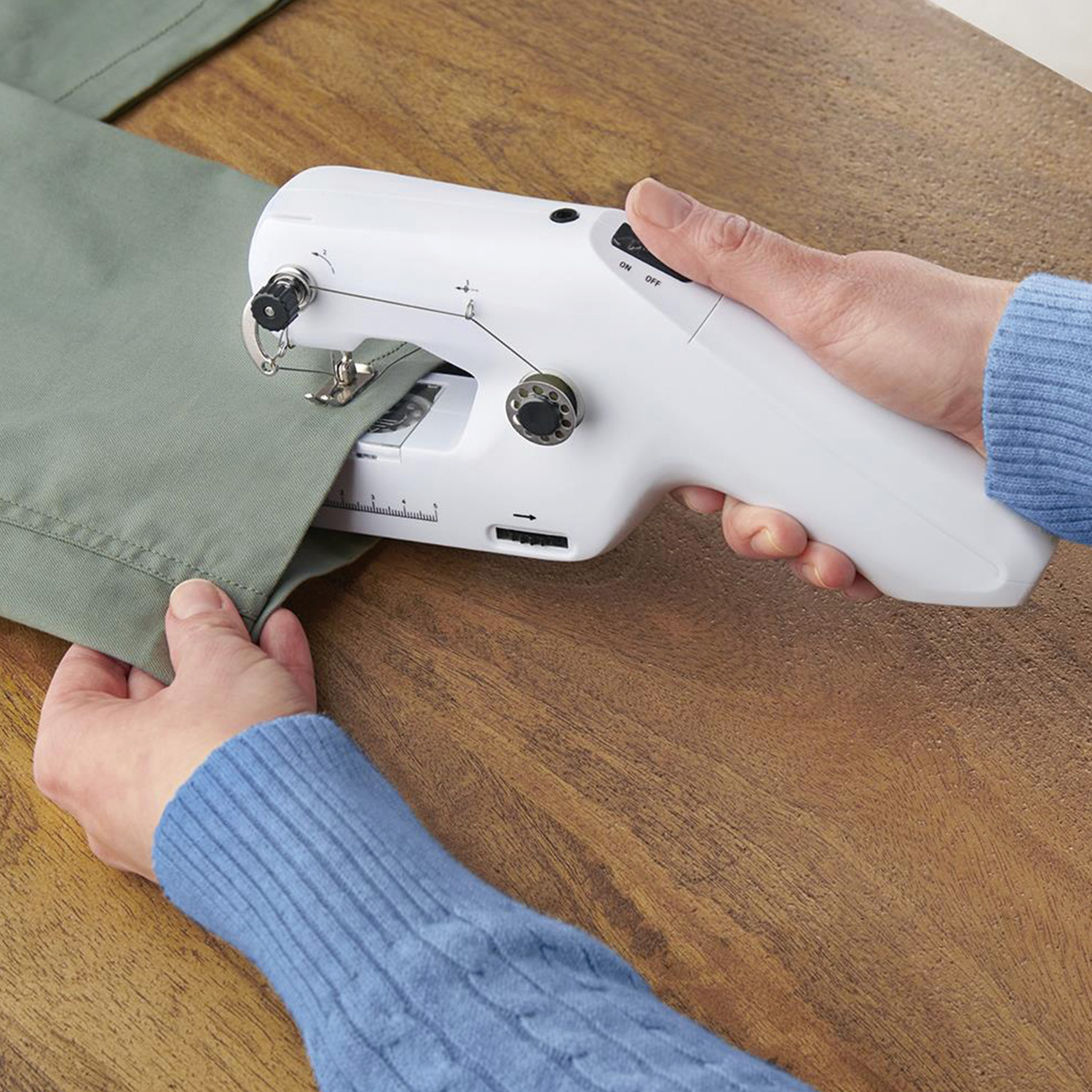 Sewing Machine Tablet QuikStitch Portable Handheld Sewing Machine : Easy to Use, Compact ...