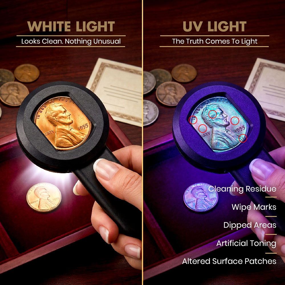 UV Light Reveals Cleaning & Alterations