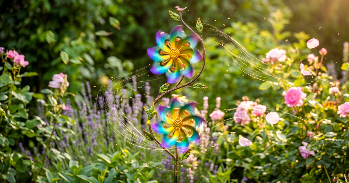 Dual-Layer Petals Spin Independently in Every Breeze