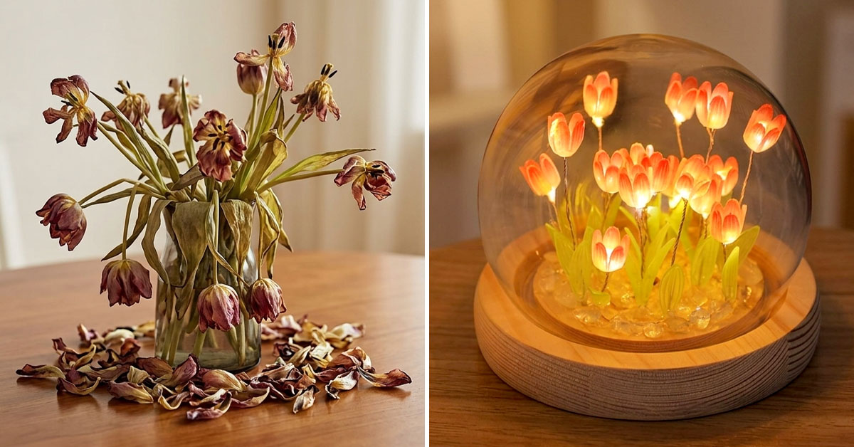 Handmade Faux Tulips Never Wilt or Fade