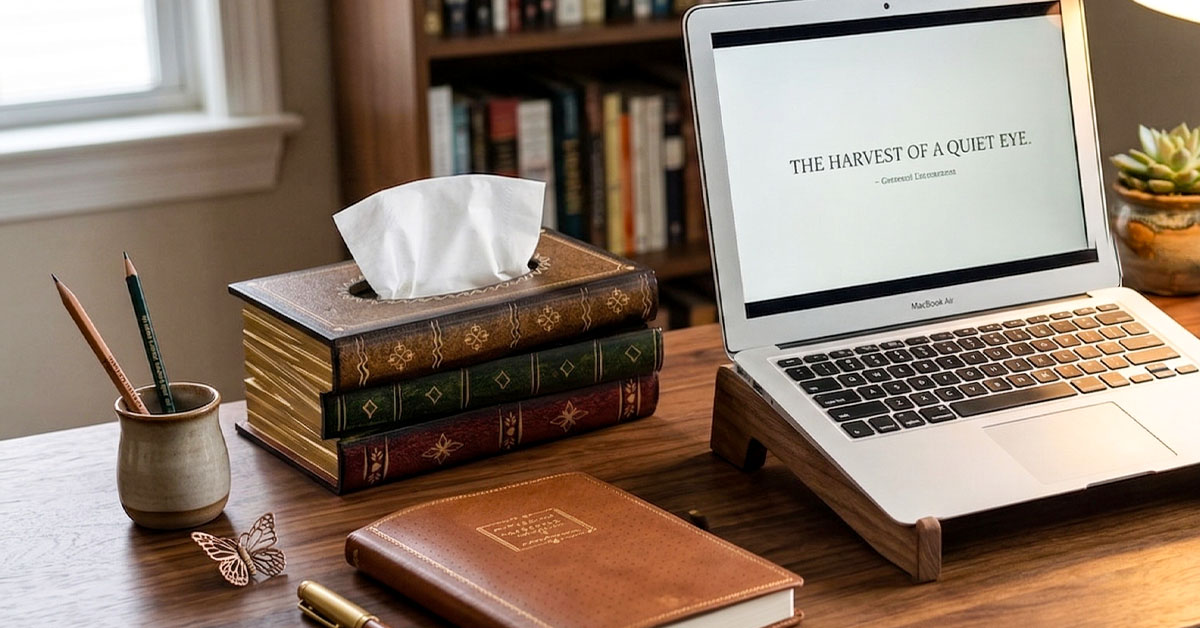 Transforms Any Room With Vintage Stacked-Book Design