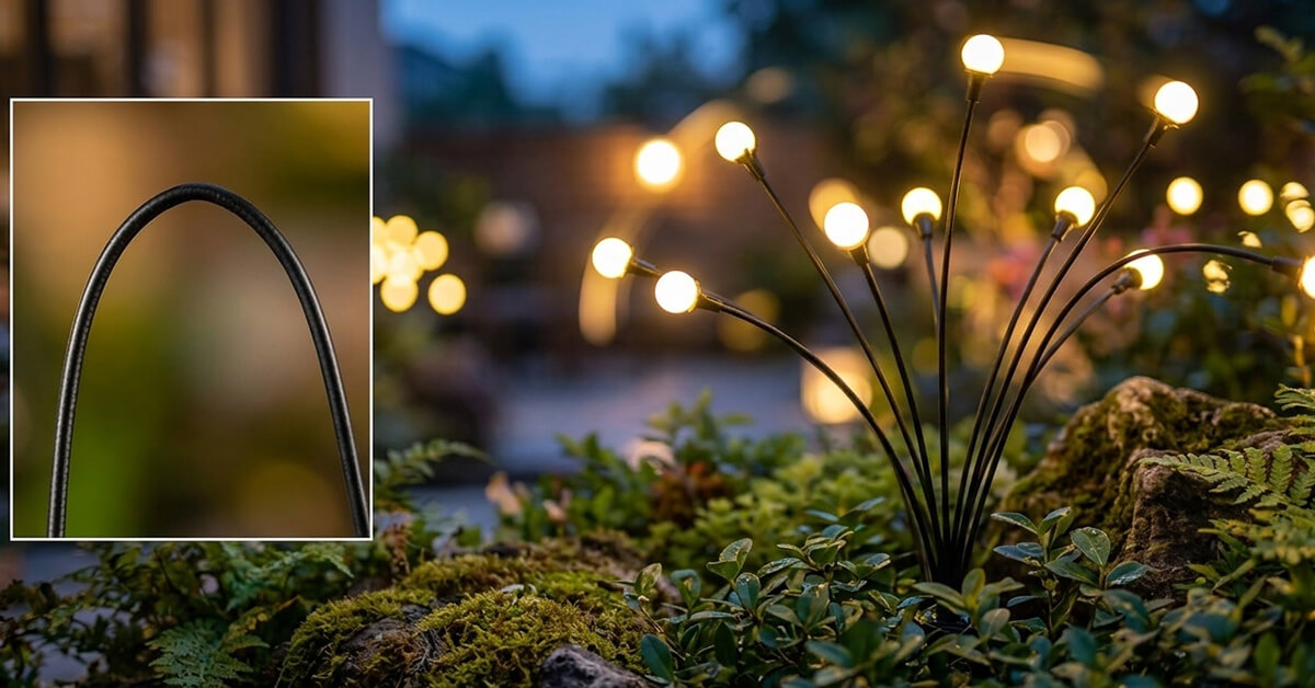 Swaying Stems Mimic Real Dancing Fireflies Beautifully