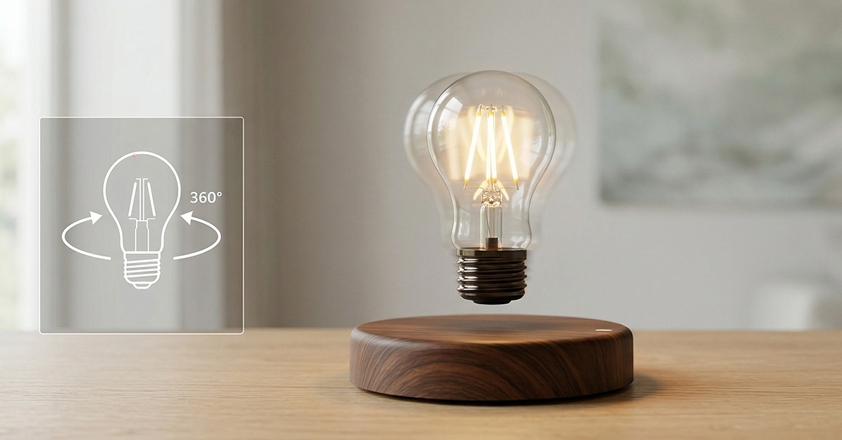 Rotates 360° Automatically — No Motor Noise
