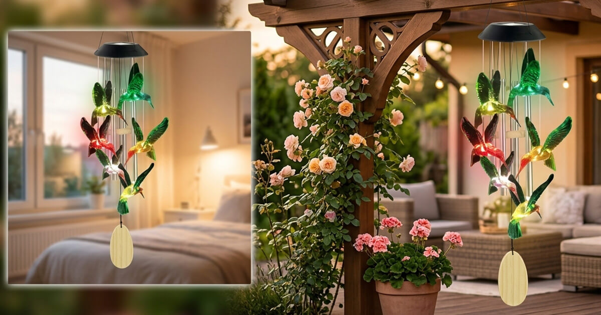 Brightens Patios, Gardens, Porches, And Bedrooms Beautifully