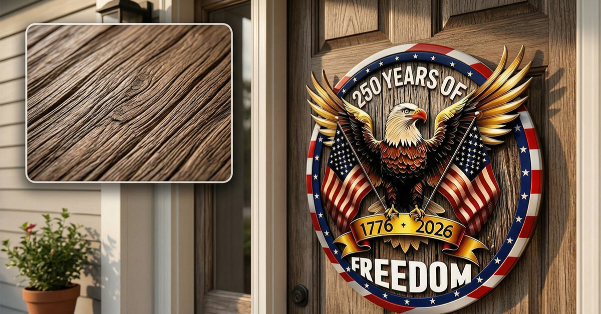 Textured Wood-Look Finish Suits Any Home Style