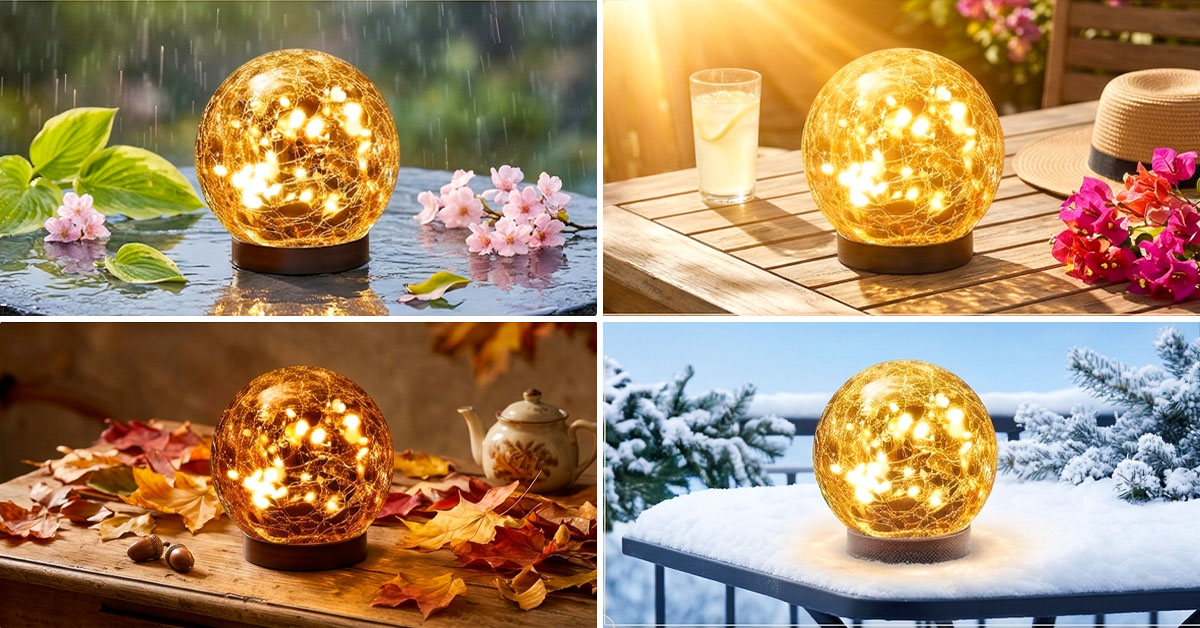 Weatherproof design survives rain, wind, and frost
