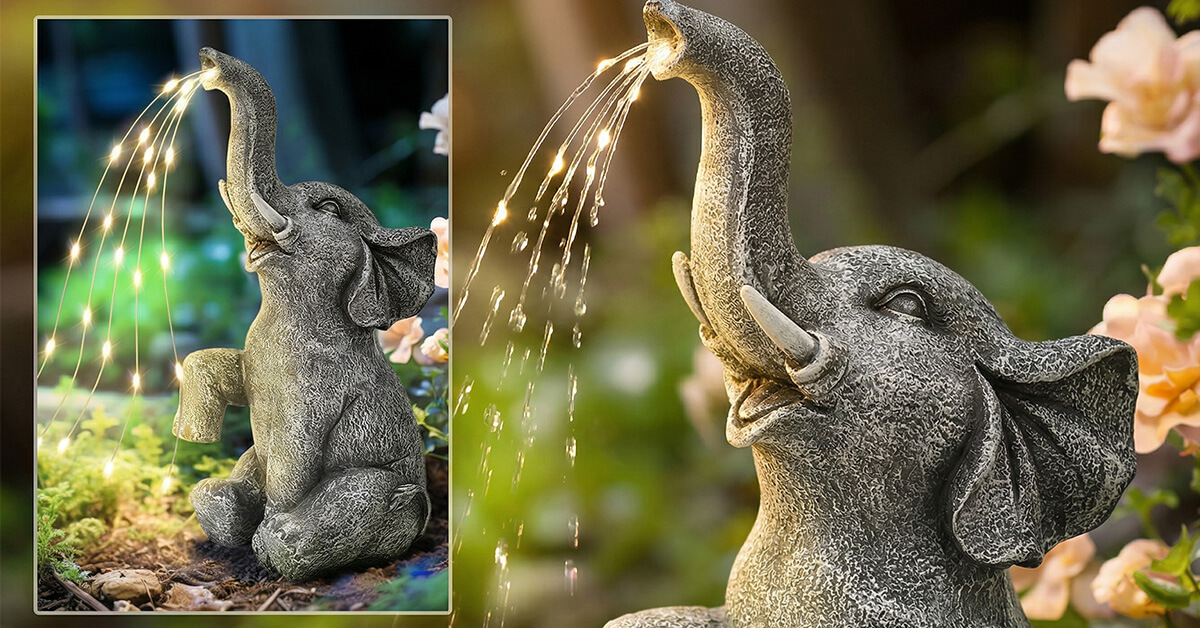 GlowTrunk Features A Charming Water-Sprinkling Elephant Design