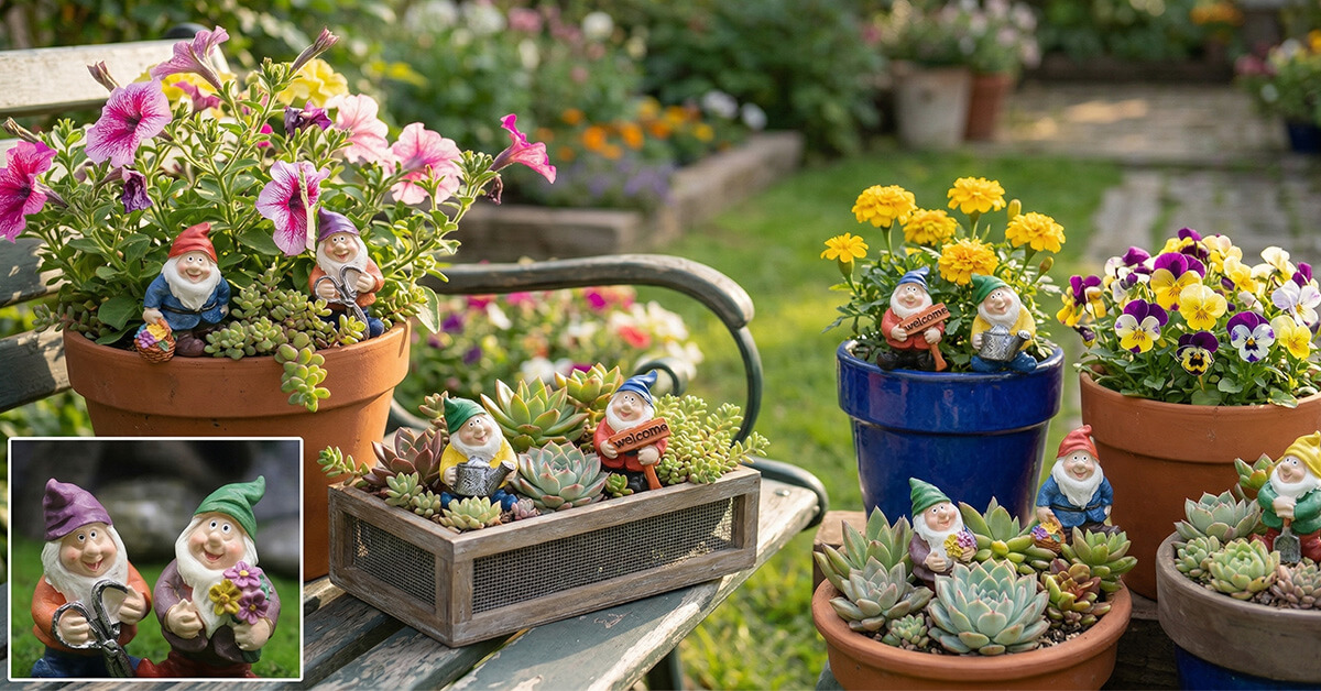 Brightens Gardens, Flower Pots, and Succulents Instantly