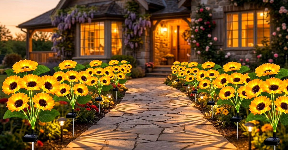 Brightens Pathways, Lawns, Patios, And Flower Beds