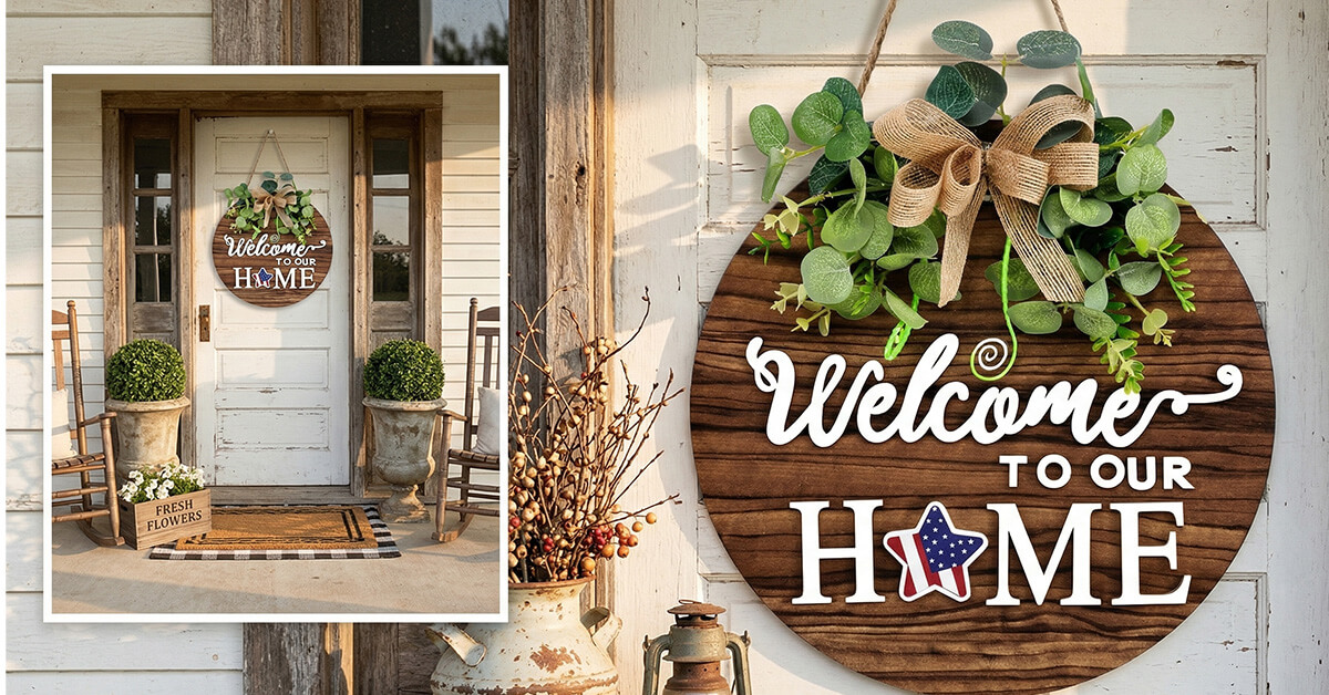 Welcomes Guests with Warm Rustic Farmhouse Charm
