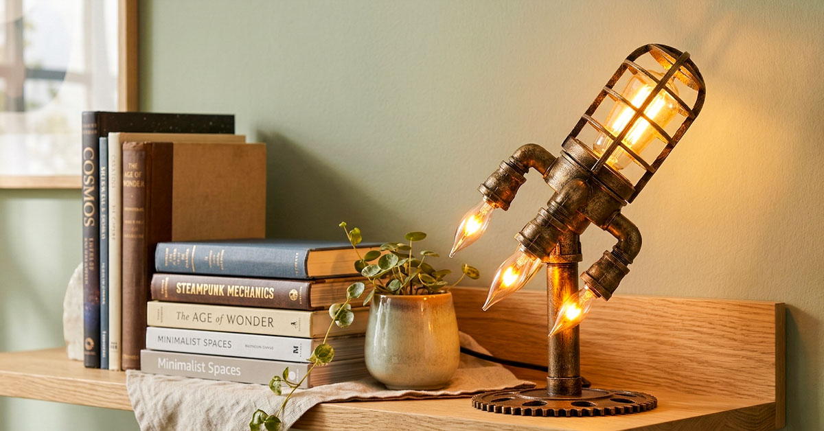 Transforms Any Space With Steampunk Vintage Charm