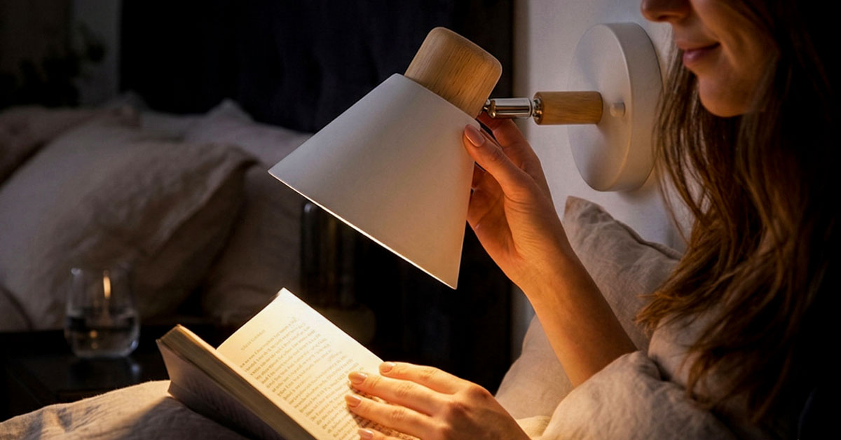Adjustable Swing Arm Directs Light Exactly Where Needed
