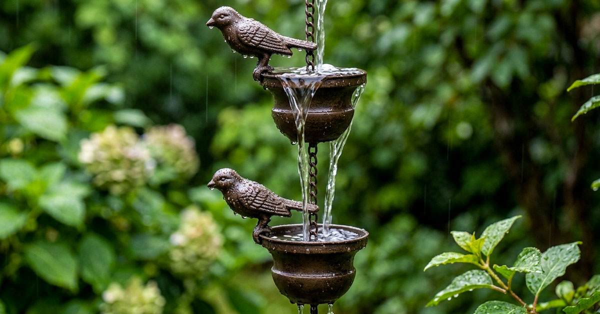 Directs Rainwater Away, Protecting Your Home's Foundation