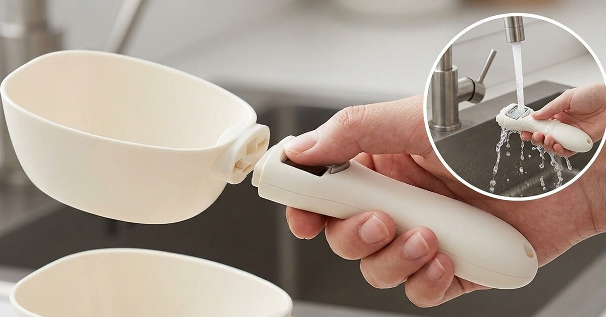 Removable Handle, Effortless Cleaning