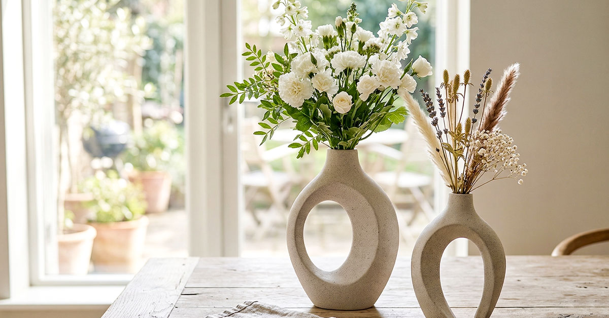 Displays Pampas Grass, Dried Flowers, and More