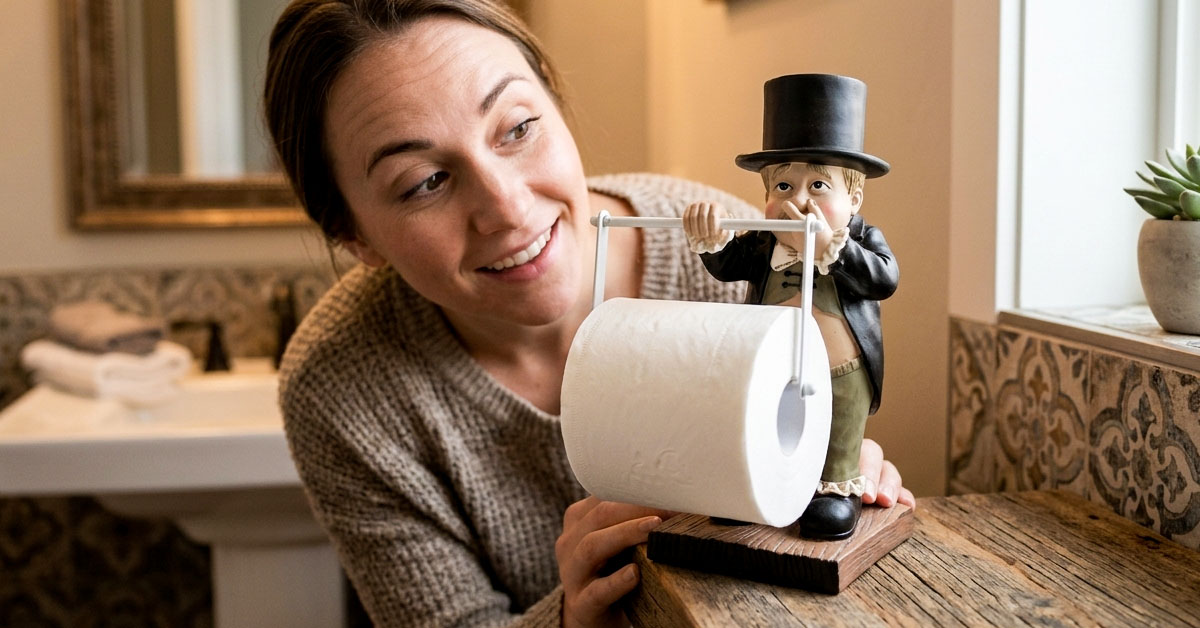 Makes Guests Smile With Every Bathroom Visit
