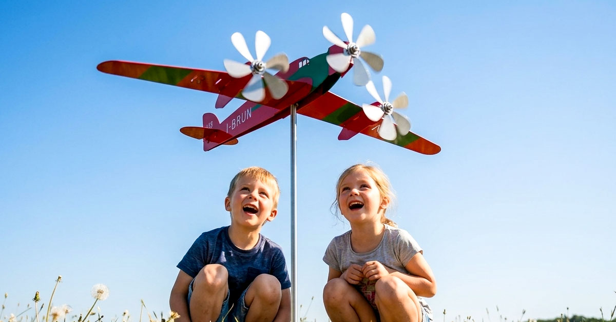 Unique Aircraft Shape Stands Out In Any Yard