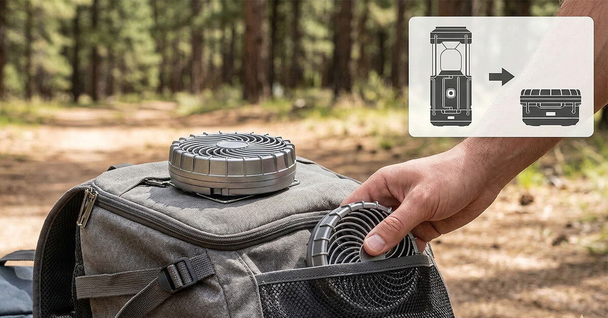 Folds Flat — Fits Any Backpack Pocket Easily