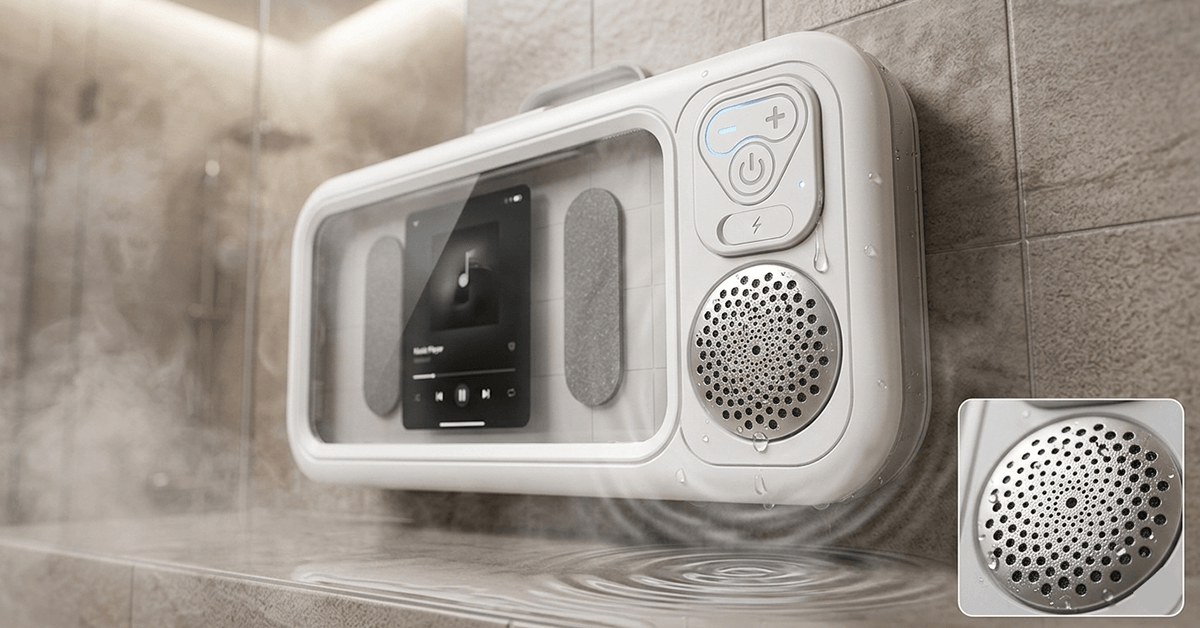 Enjoy Rich Bass Sound via Built-in Bluetooth Speaker