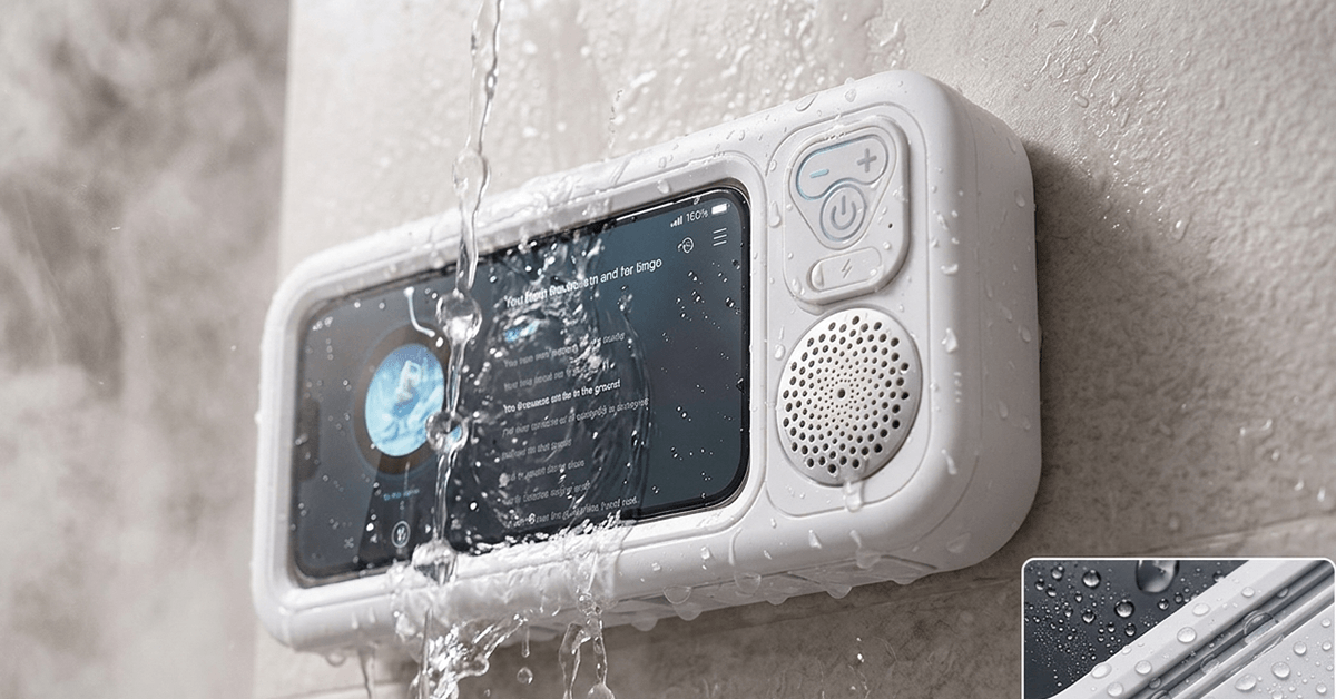 Fully Waterproof — Survives Steam and Splashes