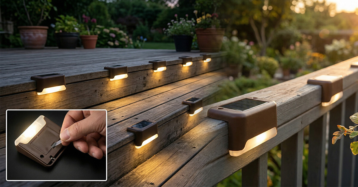 Illuminates Stairs, Paths, Fences, and Patios Safely