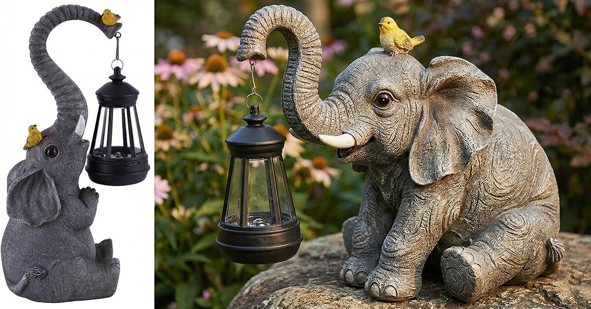 Attracts Good Luck With Lifelike Elephant Design