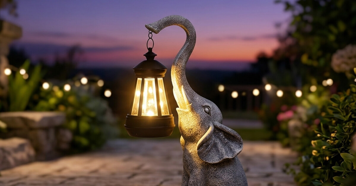 Solar-Powered Glow Lights Your Garden Nightly