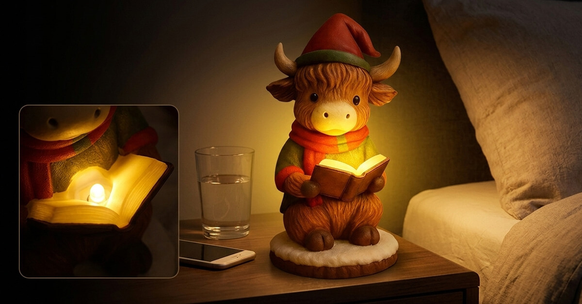 Lights Up With Warm, Cozy Yellow Glow