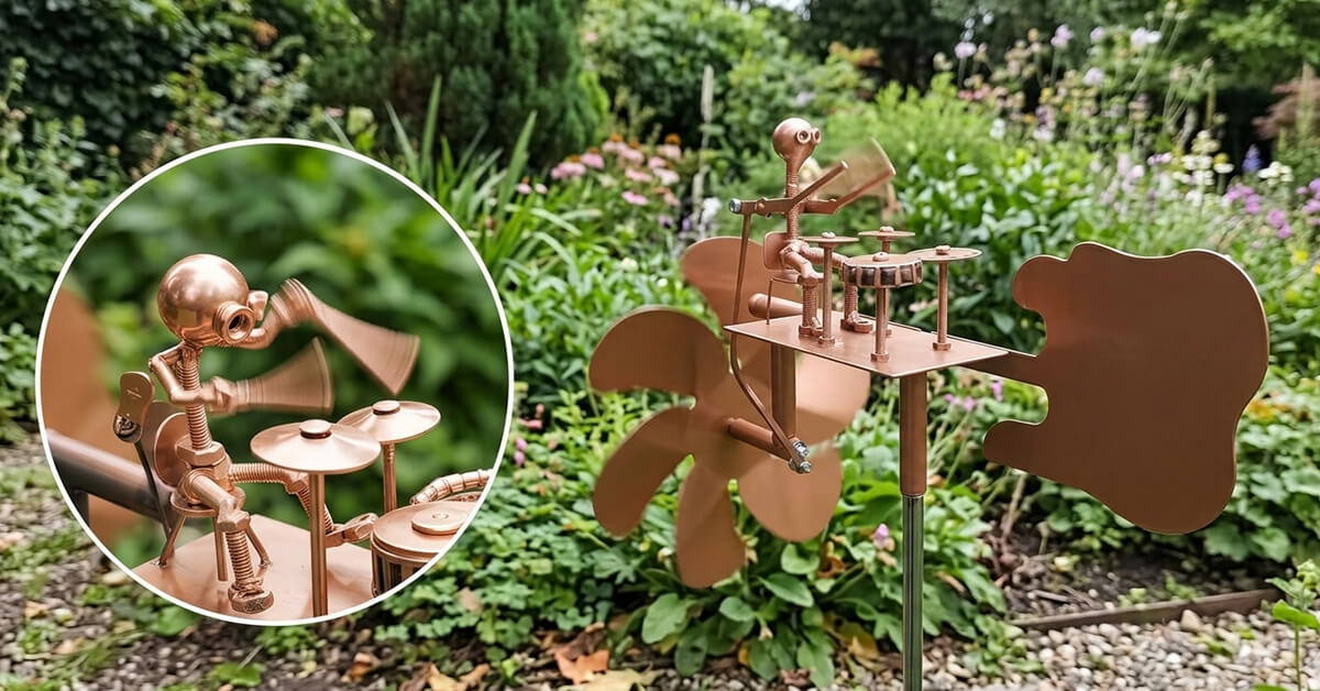Unique Percussionist Design Elevates Any Garden Instantly