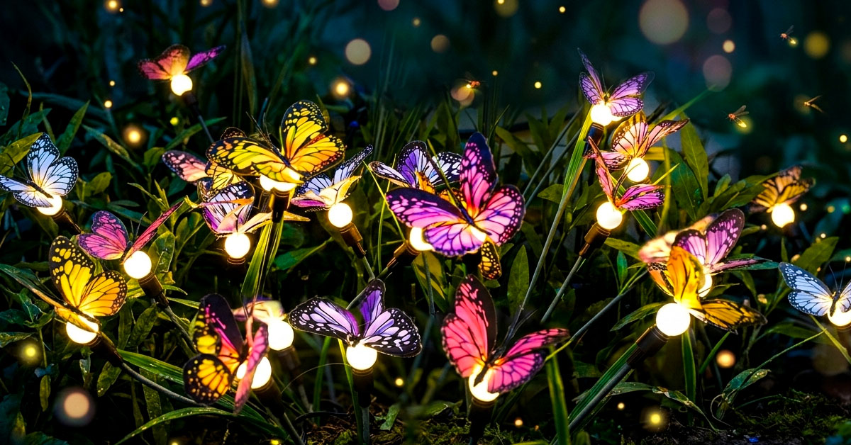 Realistic Butterflies Sway Naturally With Every Breeze