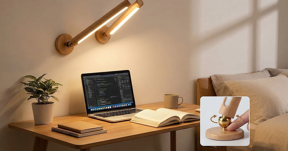 Rotates 360° for perfectly directed light anywhere