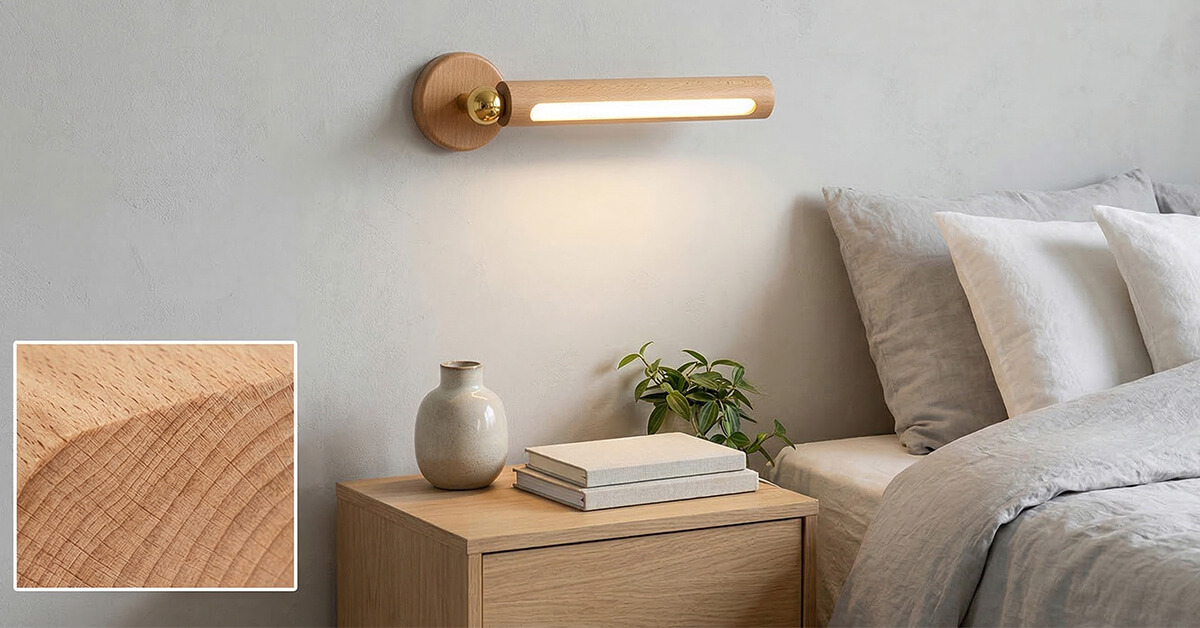 Elegant beech wood suits any modern décor