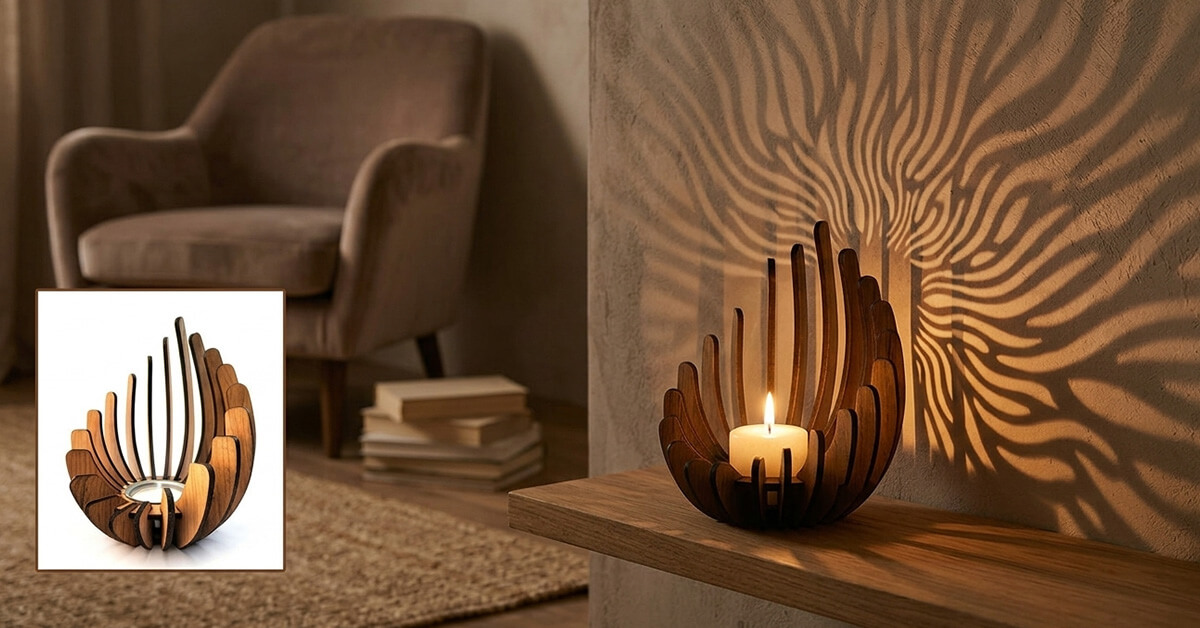Casts Stunning Shadow Patterns on Surrounding Walls