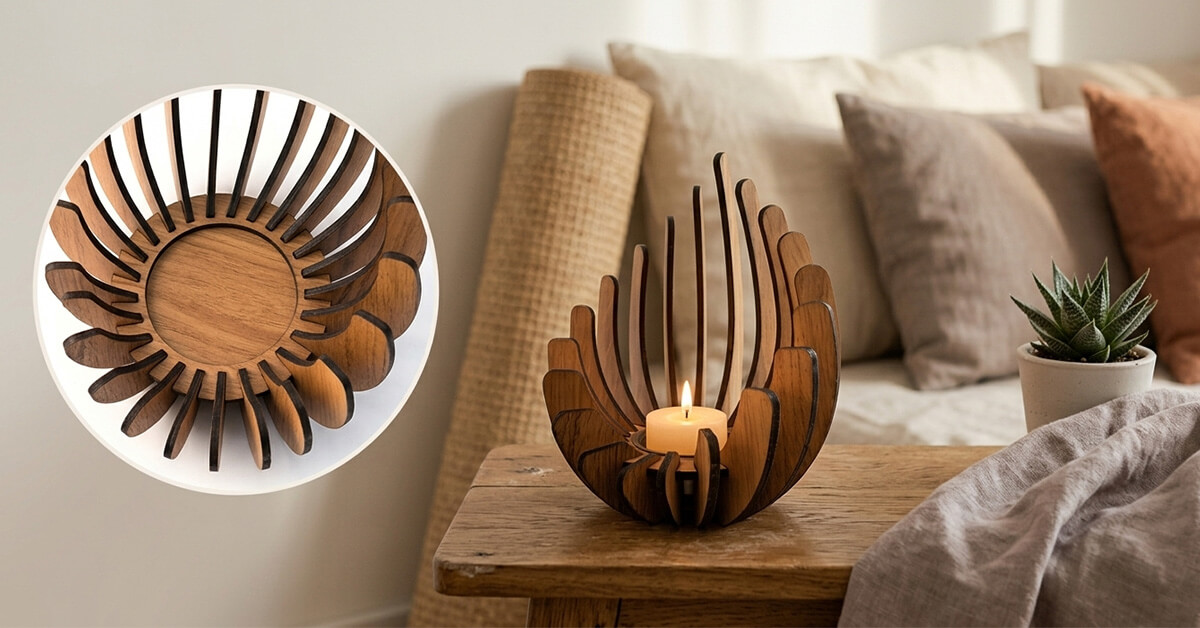 Natural Brown Finish Creates a Calming, Serene Atmosphere
