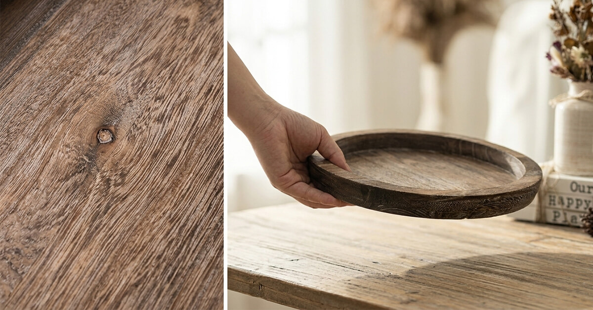 Crafted from Lightweight, Durable Paulownia WoodGrain